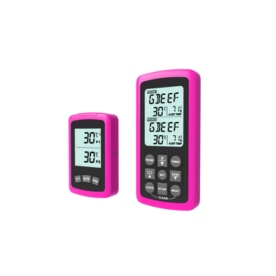 comprare Termometro di carne di cottura doppio impermeabile con il temporizzatore dell'insieme dell'allarme di temperatura online manufacture