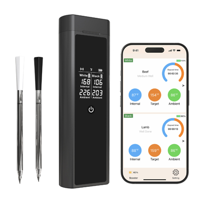 Good price 820FT Smart Wireless Meat Thermometer con doppia sonda Digital Digital Meat Thermometer per griglia da barbecue in linea