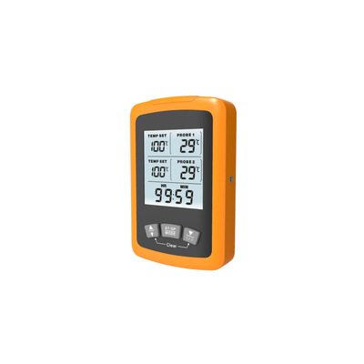 comprare Si raddoppia il termometro di carne di Digital di 2 sonde per i fumatori griglia il temporizzatore di conto alla rovescia online manufacture