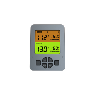Good price Termometro di carne doppio del BARBECUE della sonda con il conto alla rovescia del temporizzatore per la temperatura del fumatore in linea