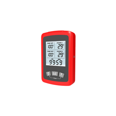 Good price Termometro di carne senza fili della doppia sonda doppia con il quadrato della lampadina di 2 sonde in linea
